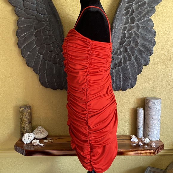 H&M Red Fancy Cocktail Dress - Picture 4 of 9